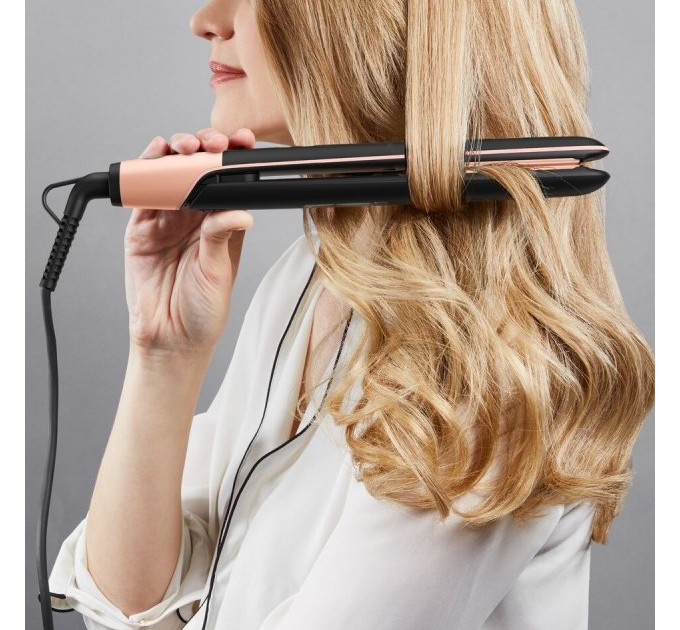 Випрямитель Rowenta Express Shine Papaya, >240Вт, темп.режимов-8, 140-210С, дисплей, керамика, черный