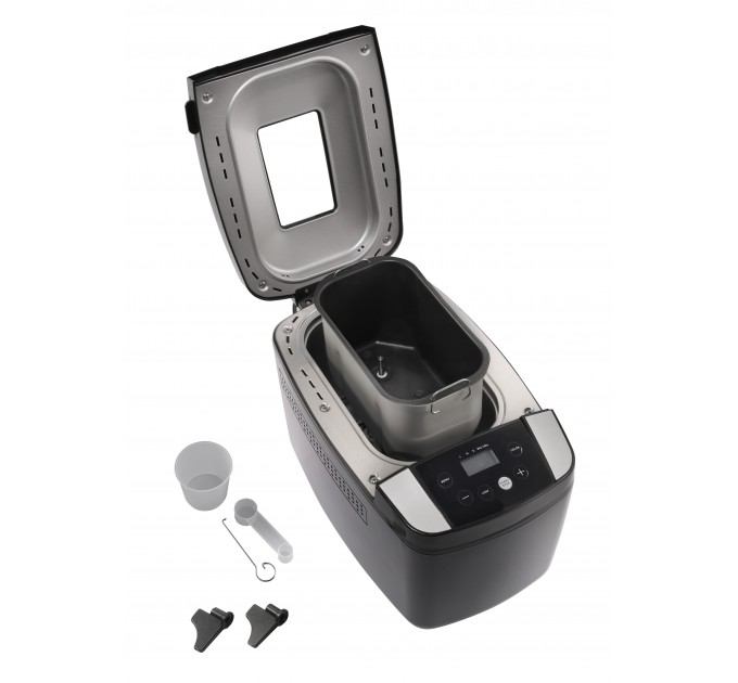 Хлебопечка Gorenje 800Вт, программ-12, макс.вес -1.2кг, форма прямоугольник, пластик, черный