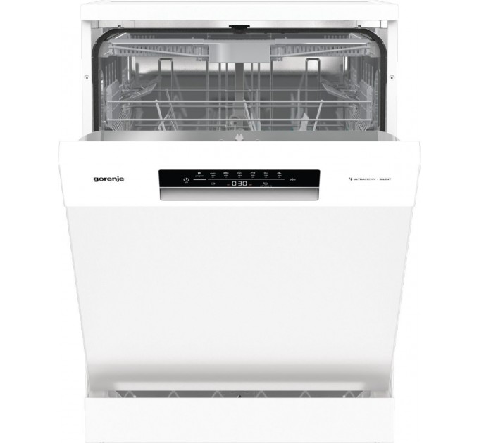Посудомийна машина Gorenje, 16компл., A+++, 60см, дисплей, 3 кошика, AquaStop, білий