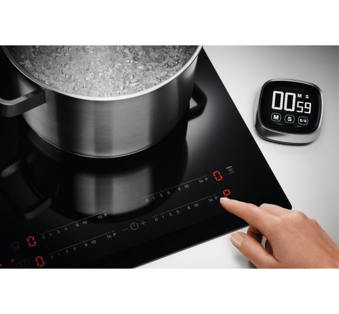 Варочная поверхность Electrolux индукционная, 80см, расширенная зона, Hob2Hood, черный