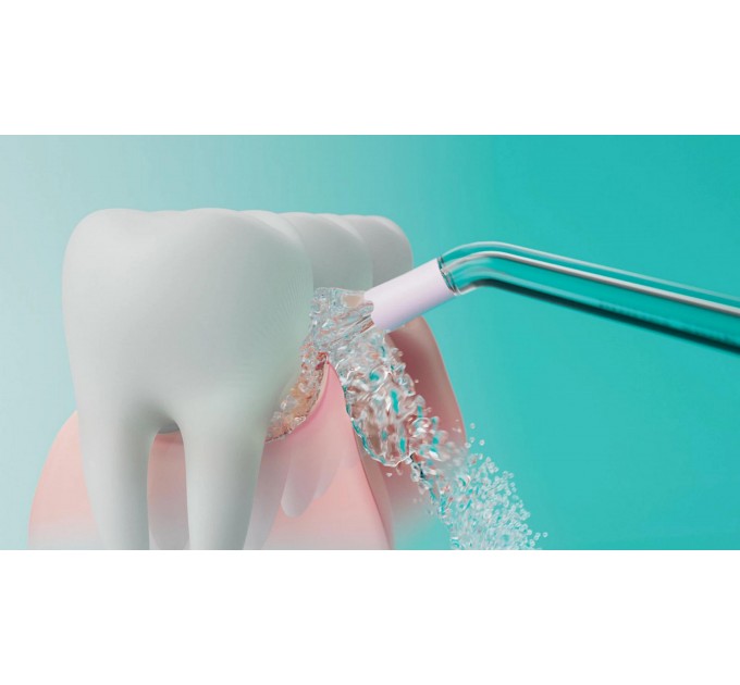 Іригатор Philips портативний Sonicare Cordless Power Flosser 3000, чохол, 2 насадки, м'ятний