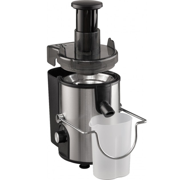 Соковитискач Gorenje відцентрований 400Вт, чаша-0.6л, жмих-1.6л, жолоб на ціле яблуко, пластик/метал, чорний