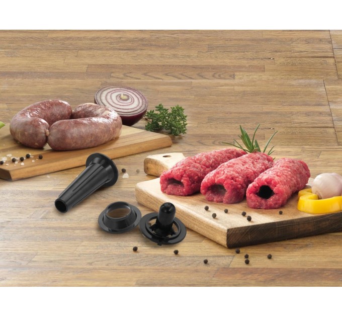 М'ясорубка Gorenje, 1600Вт, 2,2кг/хв, 2 решітки, пластик+метал, чорний