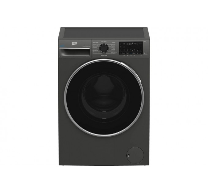 Стиральная машина Beko фронтальная, 8кг, 1200, A+++, 56см, дисплей, пар, инвертор, графит