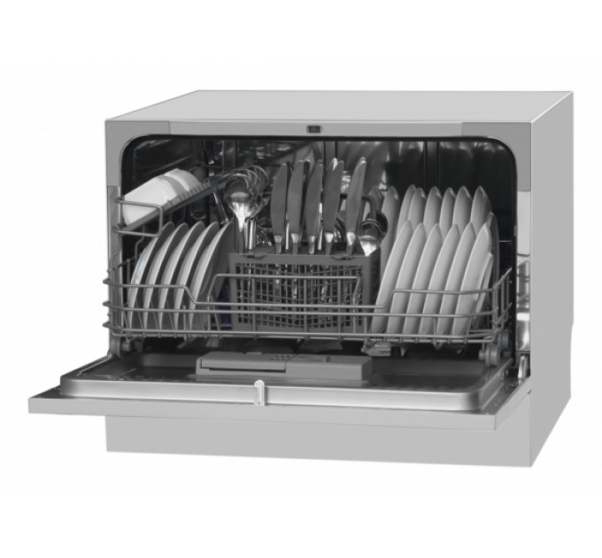Посудомийна машина Hansa настільна, 6компл., A+, 55см, дисплей, сріблястий