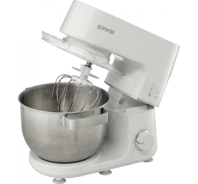 Кухонная машина Gorenje 800Вт, чаша-металл, корпус-металл, насадок-3, белый