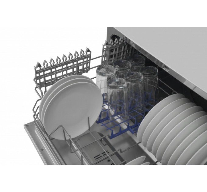 Посудомийна машина Hansa настільна, 6компл., A+, 55см, дисплей, сріблястий
