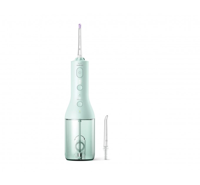 Іригатор Philips портативний Sonicare Cordless Power Flosser 3000, чохол, 2 насадки, м'ятний