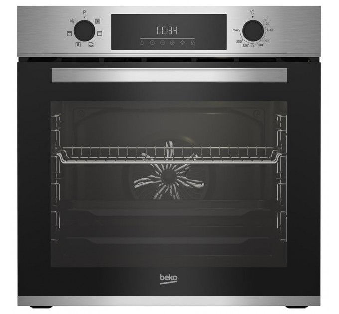 Духовой шкаф Beko электрический, 72л, A, конвекция, нержавеющая сталь