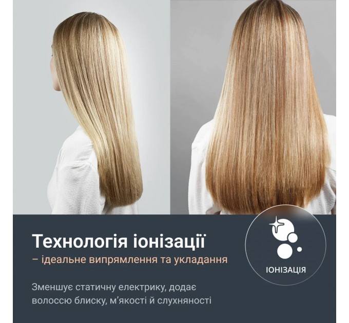 Випрямляч Rowenta Thermoglide, темп.режимів-5, 150-230С, іонізація, титан, світло-зелений