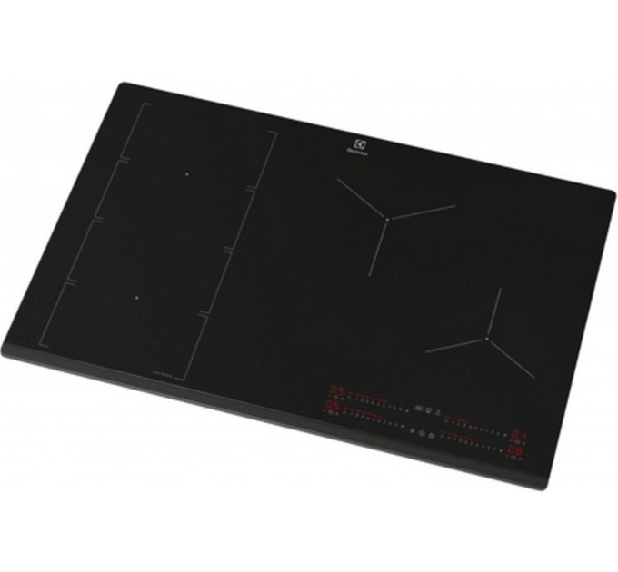 Варочная поверхность Electrolux индукционная, 80см, расширенная зона, Hob2Hood, черный