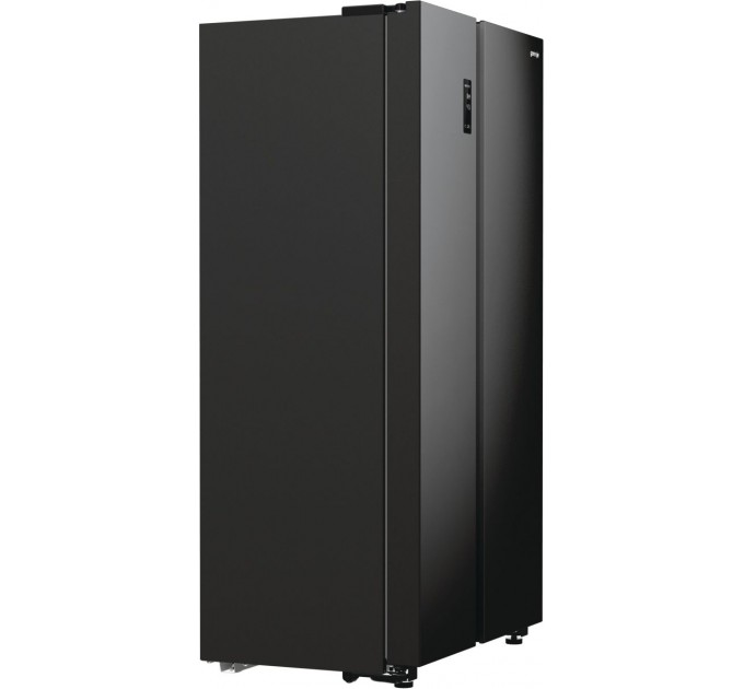 Холодильник SBS Gorenje, 179х67х92см, 2 дв., 356(191)л, А++, NF+, Инв. , Зона св-ти, Внешн.диспл, черный