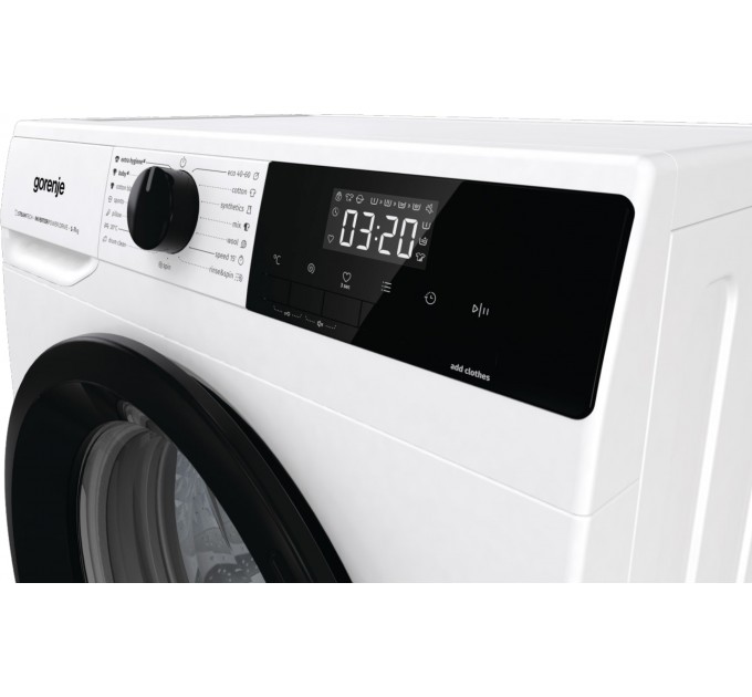 Стиральная машина Gorenje фронтальная, 7кг, 1400, A+++, 47см, дисплей, пар, инвертор, белый