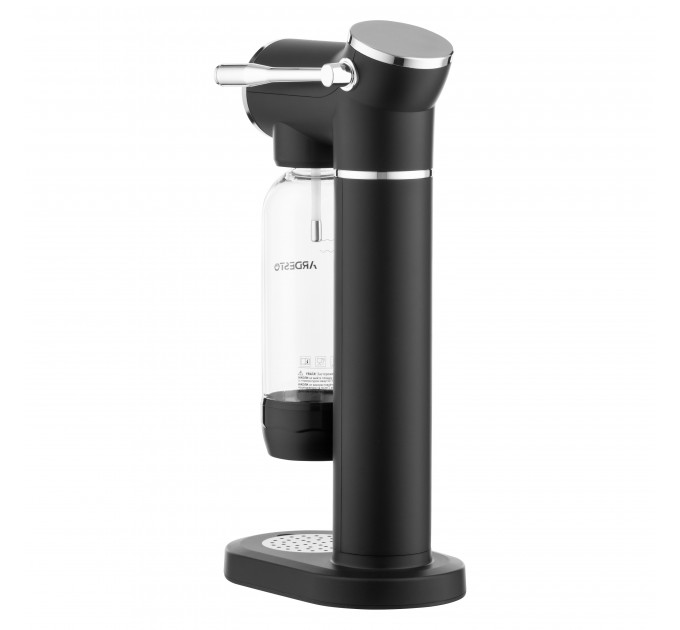 Сифон для газування води ARDESTO, підключення балону- різьба, пляшка 1л, важіль, чорний