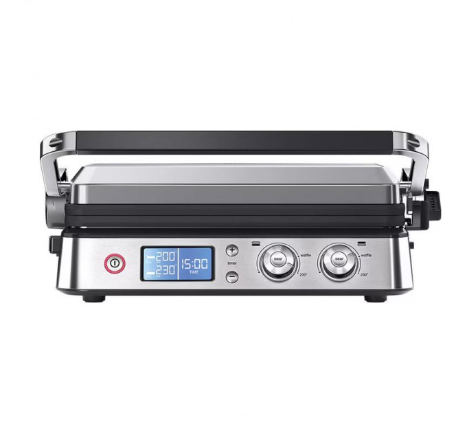 Гриль Braun  прижимний MultiGrill 9 CG 2000Вт, темп. режимів-3, 4 з`ємні пластини + пластини для вафель, метал