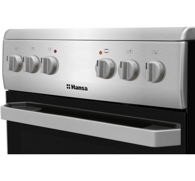 Плита Hansa електрична склокерамічна, 62л, 50x60см, конвекція, нерж