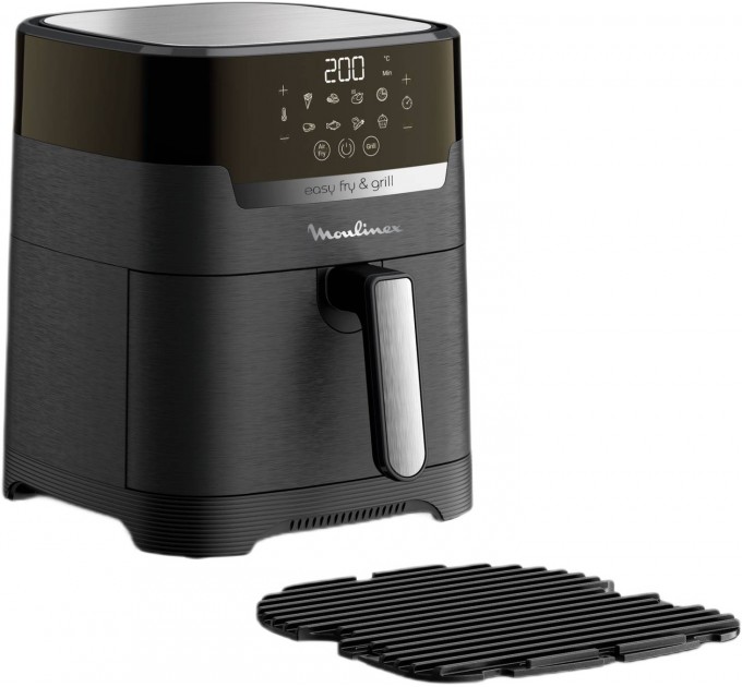 Мультипіч Moulinex EasyFry&Grill Precision, 1550Вт, чаша-4.2л, сенсорне керув., пластик, чорний