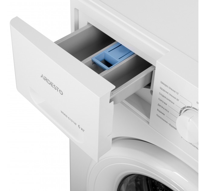 Стиральная машина ARDESTO фронтальная, 6кг, 1200, А++, 45см, дисплей, белый