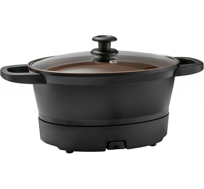 Мультиварка Russell Hobbs GoodToGo, 1000Вт, чаша-6.5л, електронне керув., знімна кришка, кераміка, чорний