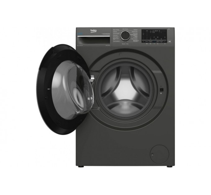 Стиральная машина Beko фронтальная, 8кг, 1200, A+++, 56см, дисплей, пар, инвертор, графит