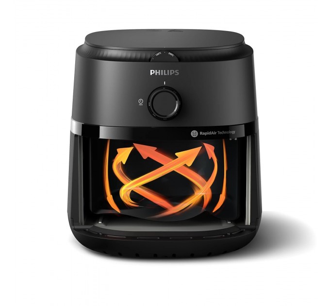 Мультипечь Philips Ovi L, 1500Вт, чаша-4.2л, механическое управл., 12 авто. программ, пластик, чорний