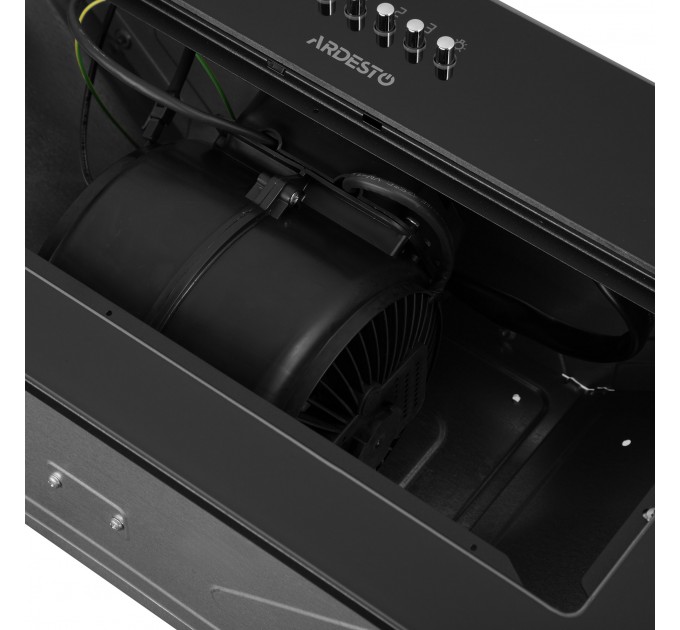 Вытяжка ARDESTO встраиваемая, 52см, 700м3ч, стекло, 2х1Вт LED, кнопочное, черный