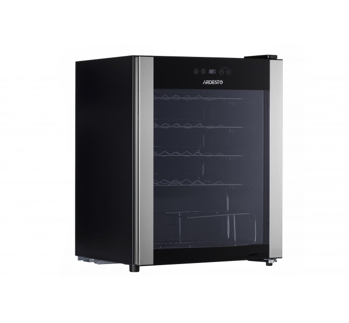 Холодильник ARDESTO для вина, 64.2x48х44, мороз.отд.-66л, зон - 1, бут-24, ST, диспл внутр., черный