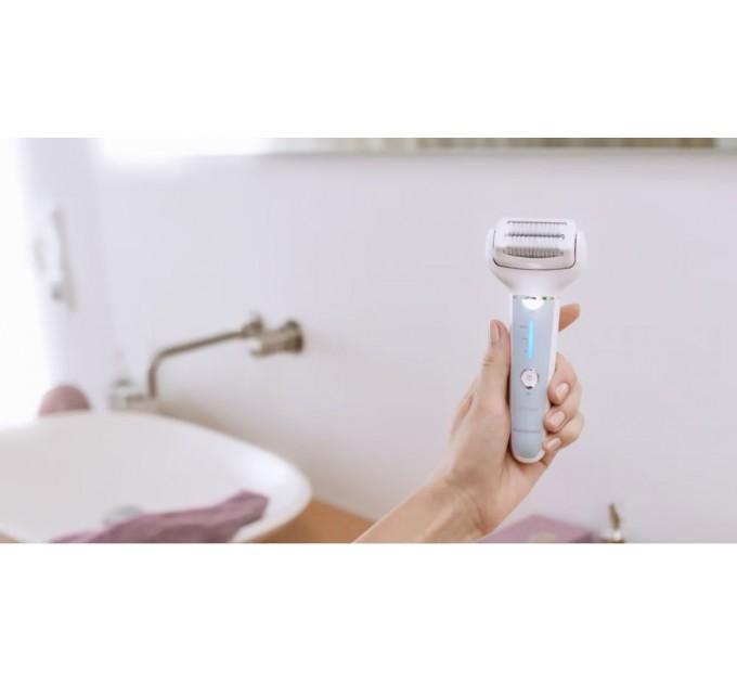 Эпилятор Panasonic пинцетный, аккумуляторный, пинцет.-60, влаж.+сух., чехол, насадок-7, голубой-белый