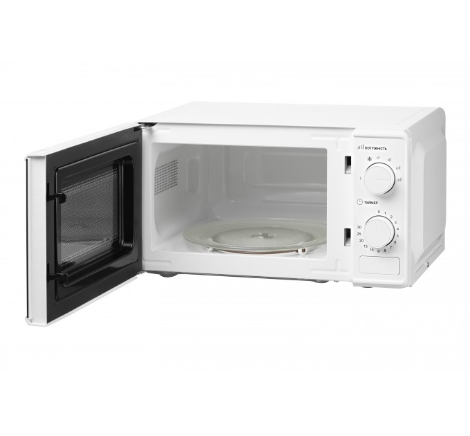 Мікрохвильова піч ARDESTO, 20л, мех.керув., 700Вт, відкр.кнопкою, білий