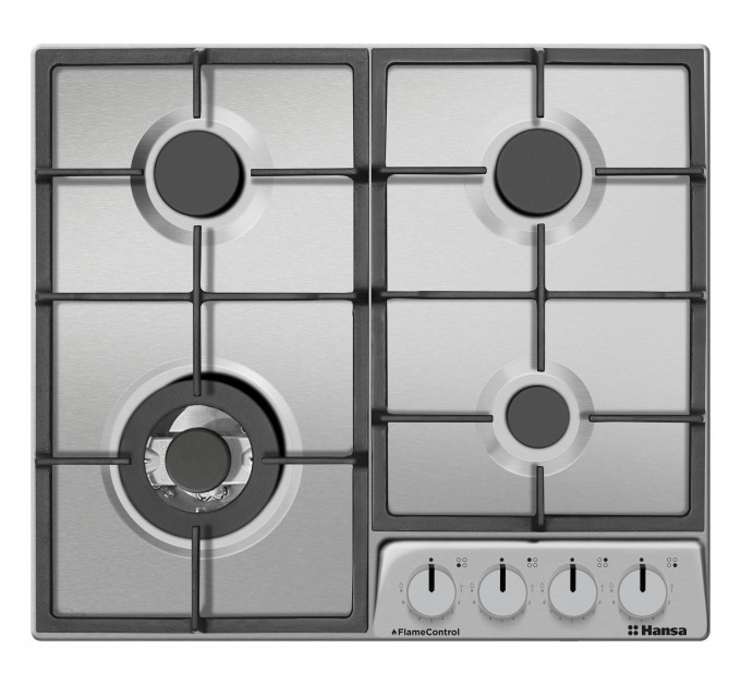Варочная поверхность Hansa газовая, 59см, чугун, нерж