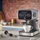 Кофеварка Russell Hobbs рожковая Distinctions 1.1л, молотый + чалды, черно-серебристый