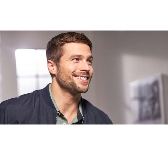 Машинка для стрижки Philips Series 5000, акум., роторный мотор, насадок-2, кейс, сталь, чорно-серый