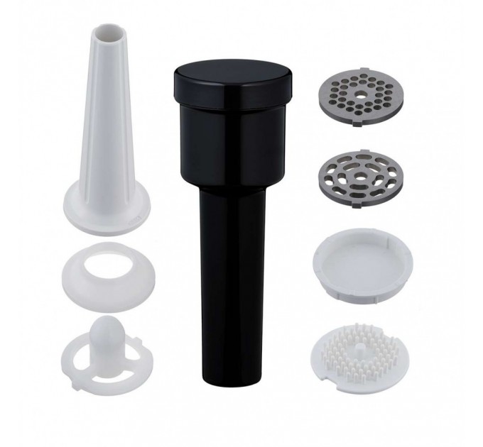 М'ясорубка Panasonic, 1700Вт, 3кг/мін, 3 решітки, насадка для ковбас, пластик, чорний