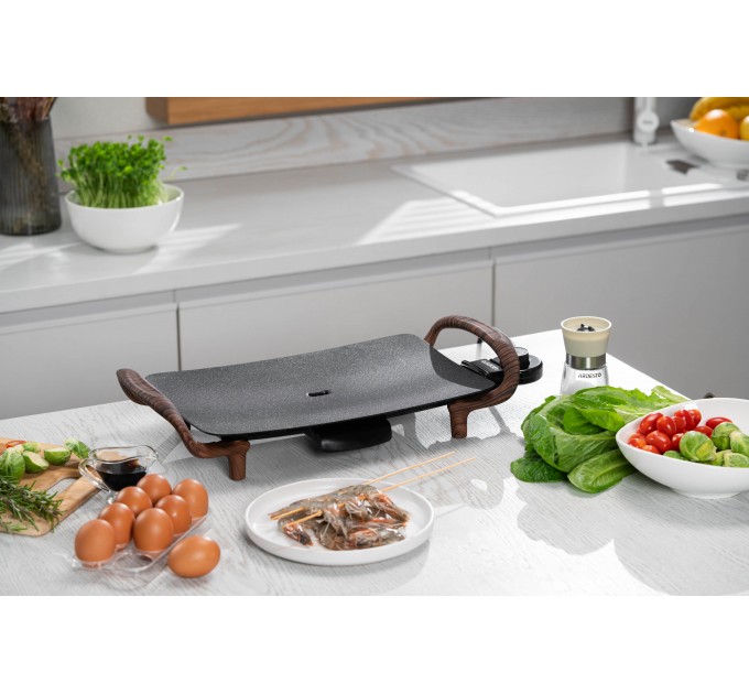 Гриль ARDESTO барбекю, 1500Вт, темп. режимов, металл, черный