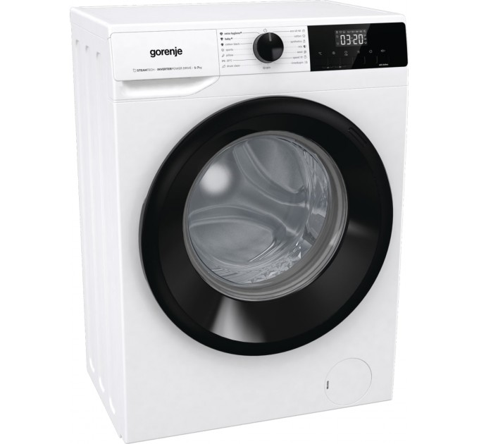 Стиральная машина Gorenje фронтальная, 7кг, 1400, A+++, 47см, дисплей, пар, инвертор, белый