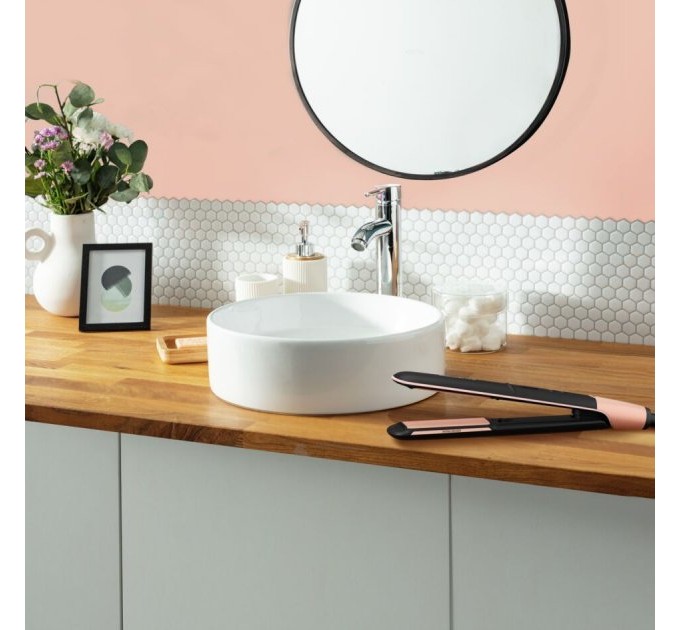 Випрямитель Rowenta Express Shine Papaya, >240Вт, темп.режимов-8, 140-210С, дисплей, керамика, черный