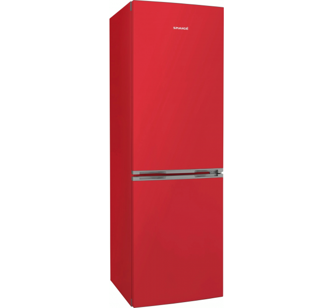 Холодильник Snaige с нижн. мороз., 194.5x60х65, холод.отд.-191л, мороз.отд.-119л, 2дв., A++, ST, красный