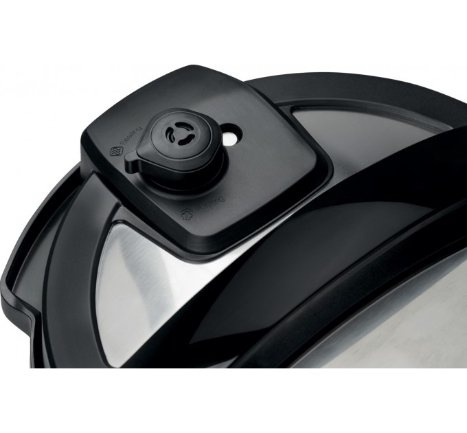 Мультиварка-скороварка Gorenje, 1000Вт, чаша-6л, электронное управл., 15 програм, металл/пластик, черный