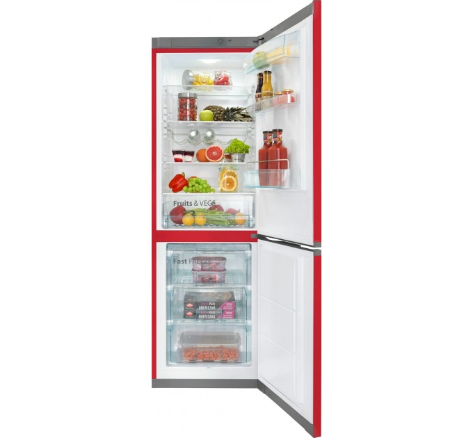 Холодильник Snaige с нижн. мороз., 194.5x60х65, холод.отд.-191л, мороз.отд.-119л, 2дв., A++, ST, красный