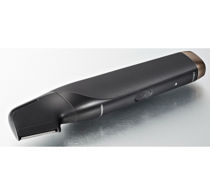 Тример Panasonic, для бороди, вусів, голови та тіла, мережа+акум., насадок-2, чохол, швидка зарядка, чорно-золотий