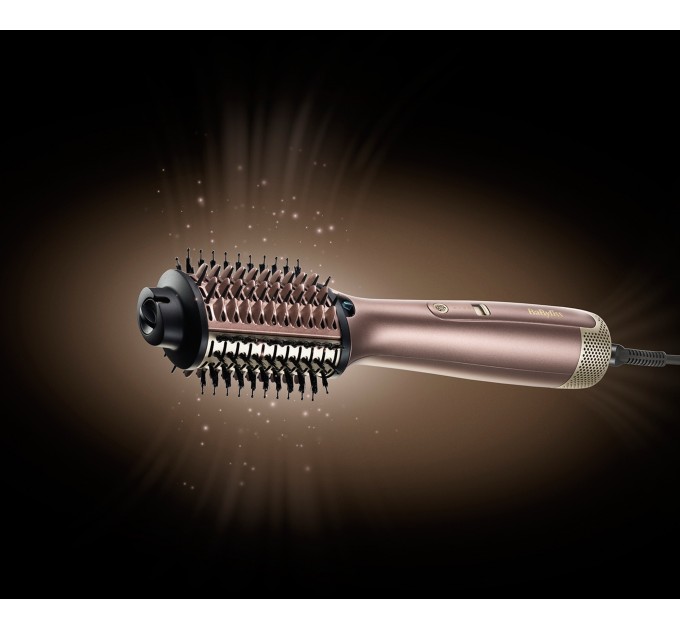 Фен-щітка Babyliss Air Power Volume, 1000Вт, 2 режими, дифузор, іоніз-я, хол. обдув, кераміка, рожевий