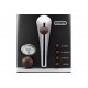 Тостер DeLonghi Icona Vintage 900Вт, металл, односторонний подогрев, черный