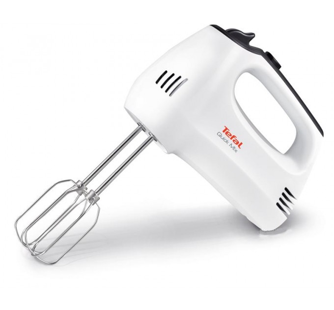 Миксер Tefal ручной Quick Mix 300Вт, насадки-4, турбо, бело-серый