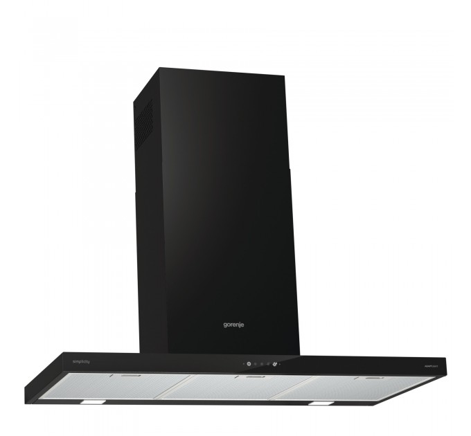 Витяжка Gorenje купольна, 90см, 650м.куб/год, чорний