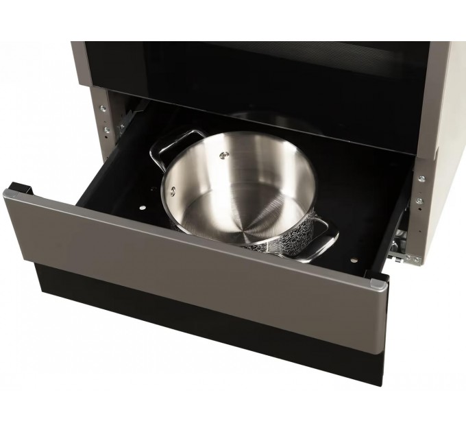 Плита Hansa комбінована, 62л, 50x60см, дисплей, конвекція, чавун, нерж