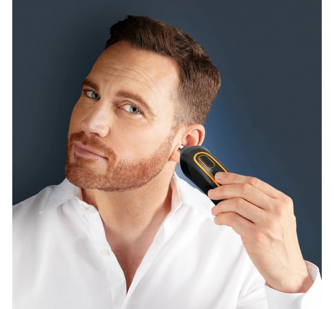 Триммер Rowenta Sport Collection для головы и тела, сеть+акум., роторный мотор, насадок-18, чехол, титан.напыл., черный