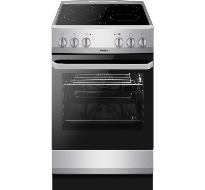 Плита Hansa електрична склокерамічна, 62л, 50x60см, конвекція, нерж
