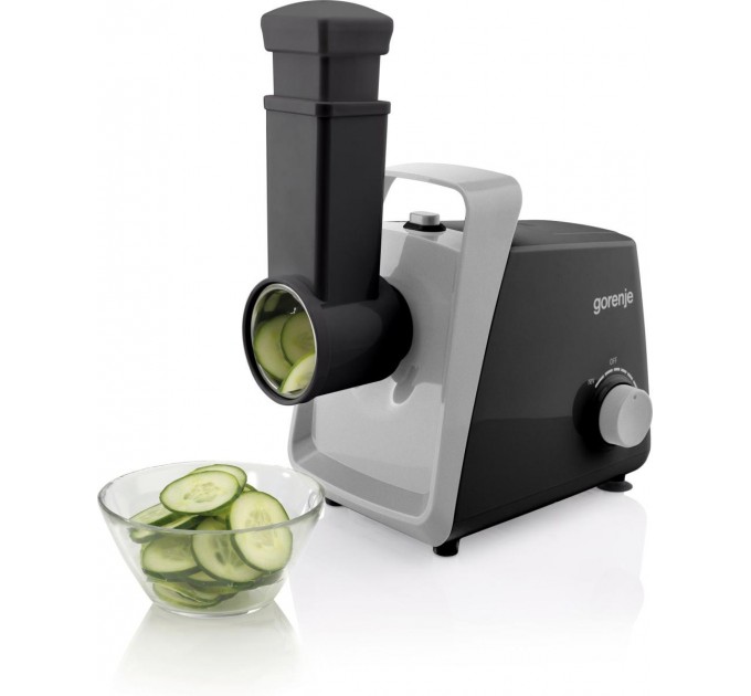 М'ясорубка Gorenje, 1600Вт, 2,2кг/хв, 2 решітки, пластик+метал, чорний