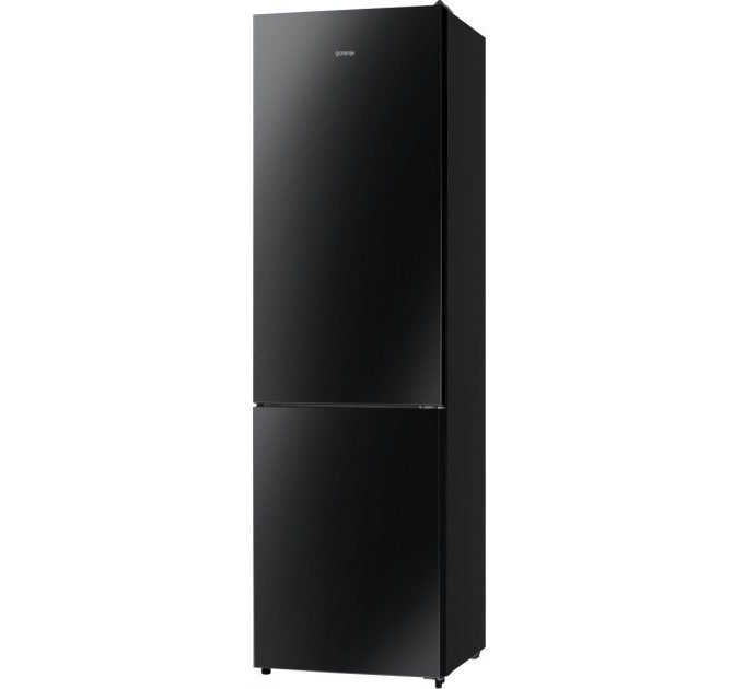 Холодильник Gorenje, с нижн. мороз. камерой, 200х60х60см, 2 дв., Х- 238л, М- 98л, A++, NoFrost Plus, дисплей, Fresh zone, черное стекло