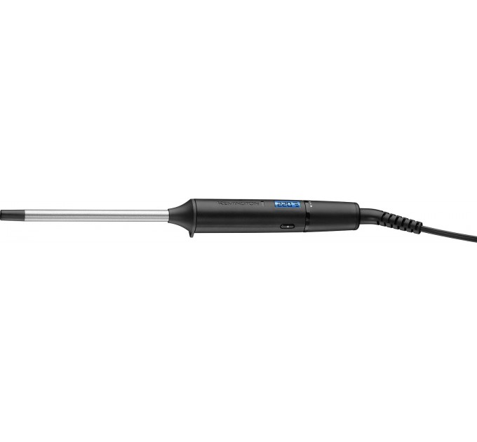 Плойка Remington Pro Tight Curl Wand, 25Вт, темп.режимов-10, D-10mm, 130-220С, дисплей, керамика, турмалин , серо-черный